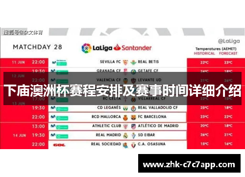 下庙澳洲杯赛程安排及赛事时间详细介绍 下庙澳洲杯赛程安排及赛事时间详细介绍